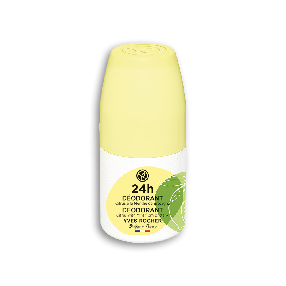 Desodorizante 24h com Limão e Hortelã da Bretanha | Yves Rocher Portugal