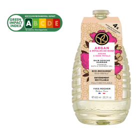 Eco-Recarga Banho Duche | Argão & Pétalas de Rosa  - 600ml | Yves Rocher Portugal