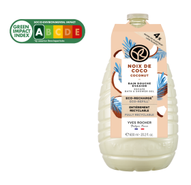 Eco-Recarga Banho Duche Noz de Coco - 600ml | Yves Rocher Portugal 