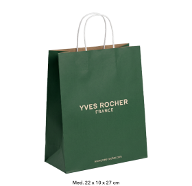 Saco de Papel Verde Médio | Yves Rocher Portugal