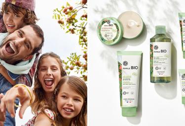 pai e 3 filhos linha produtos famille bio