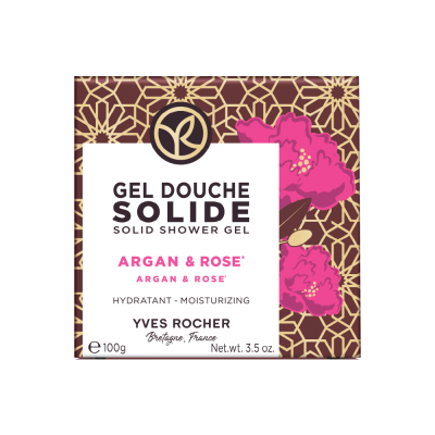 Gel Duche Sólido Argão & Pétalas de Rosa | Yves Rocher Portugal