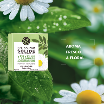 Gel Duche Sólido Lúcia-Lima & Flor de Camomila | Yves Rocher Portugal